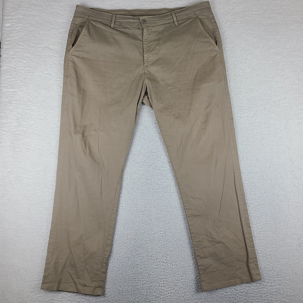 AG Adriano Goldschmied Pants Mens 40x30 Beige Tan The Lux Khaki Tailored Trouser